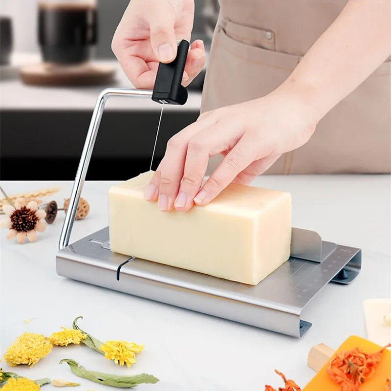 Handmade Soap Cutter Tool with Adjustable Thickness & Scale