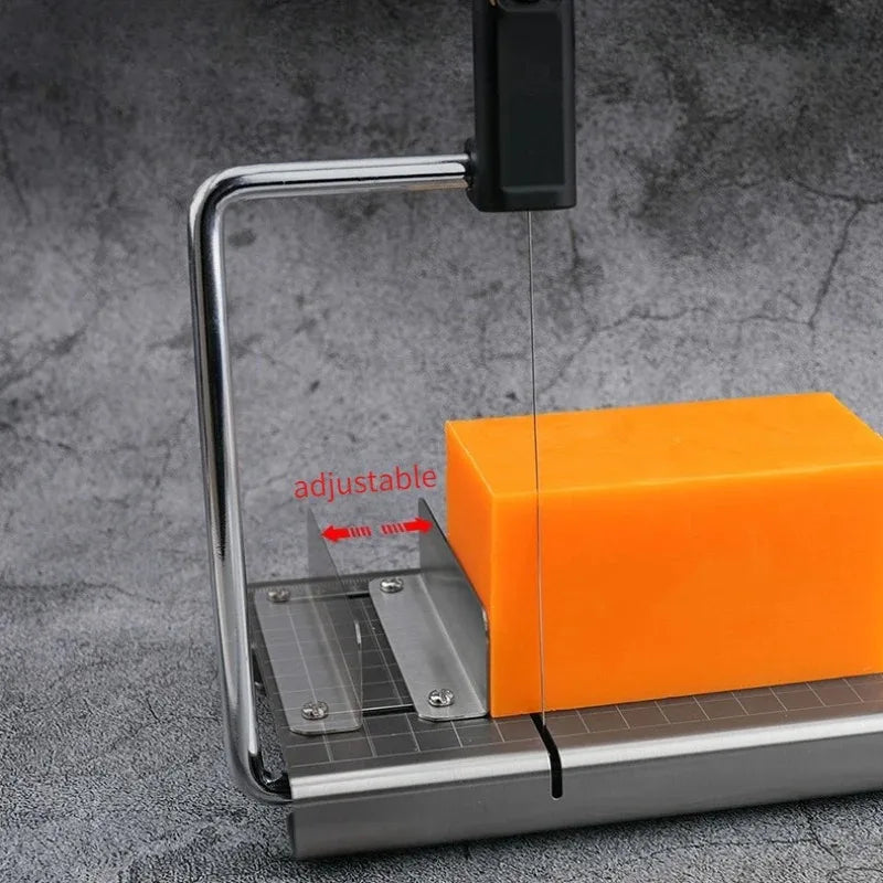 Handmade Soap Cutter Tool with Adjustable Thickness & Scale