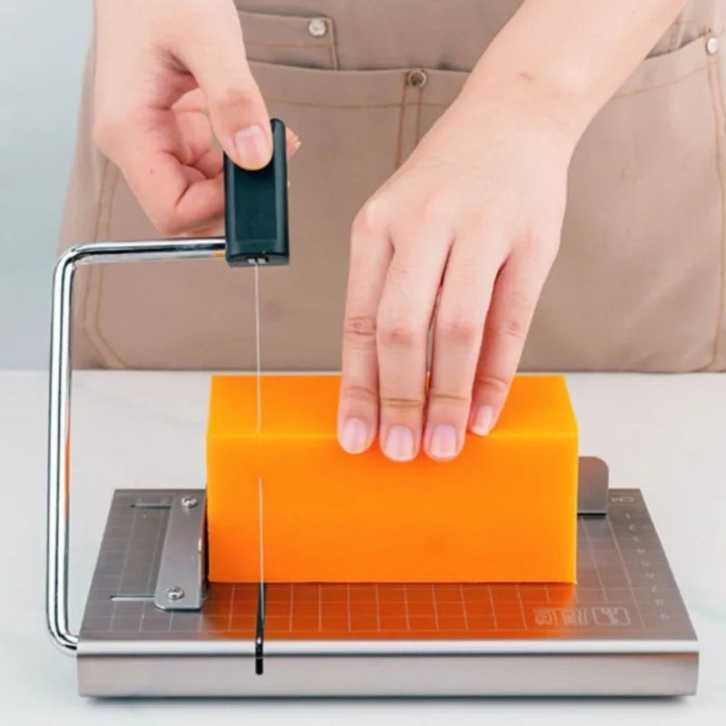 Handmade Soap Cutter Tool with Adjustable Thickness & Scale